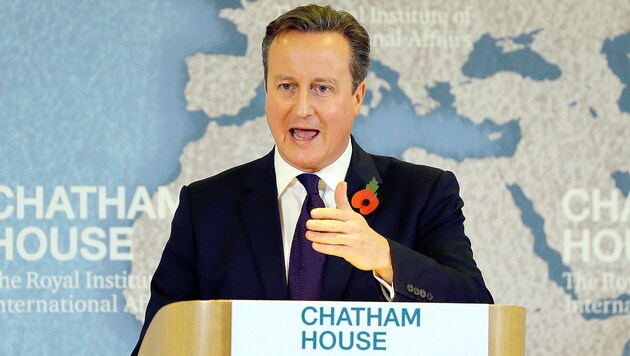 Großbritanniens Premierminister David Cameron hofft auf einen Verbleib seines Landes in der EU. (Bild: AP)