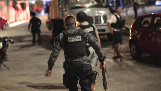 Einheiten der Bundespolizei in Mexiko (Bild: APA/AFP/PEDRO PARDO (Symbolbild))