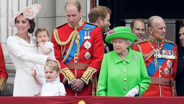 Prinzessin Charlotte feierte ihr royales Debüt. (Bild: ASSOCIATED PRESS)