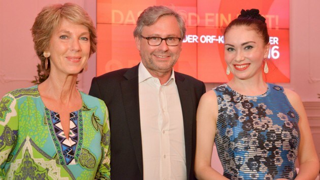 Barbara Rett, Alexander Wrabetz, Margarita Gritskova (Bild: ORF)
