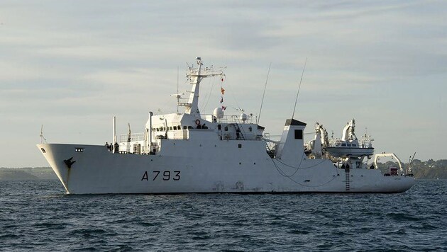 Das Spezialschiff "Laplace" der französischen Marine (Bild: © Marine nationale)