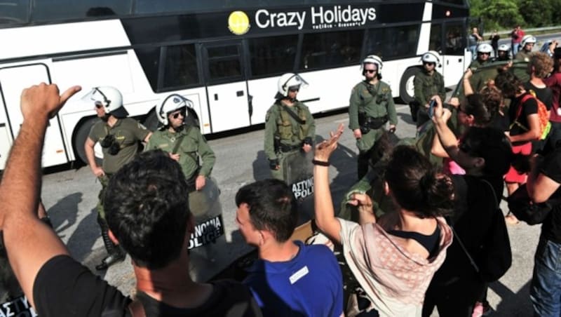 In dieser Woche wurde das Flüchtlingslager in Idomeni von den Behörden vollständig geräumt. (Bild: AFP (Archivbild))