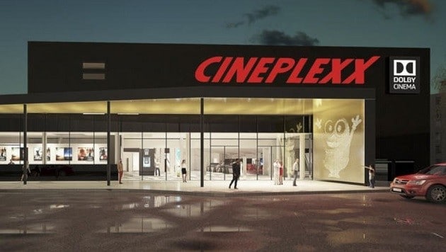 So wird das Cineplexx Airport nach dem Umbau ausehen. Der Betrieb wird nicht unterbrochen. (Bild: Cineplexx)
