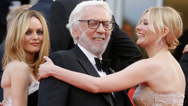 Vanessa Paradis, Donald Sutherland, Kirsten Dunst (Bild: AP)