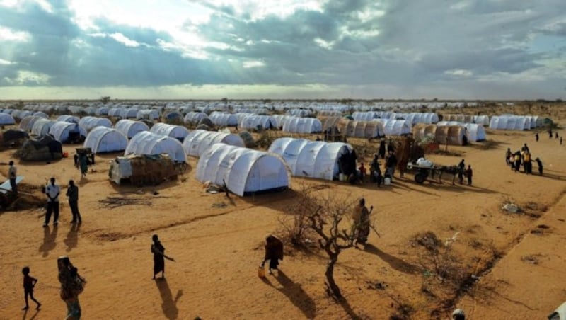 Das Flüchtlingscamp Dadaab in Kenia (Bild: APA/AFP/TONY KARUMBA)