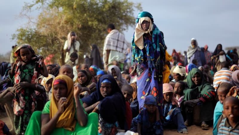 Somalische Flüchtlinge in Kenia (Bild: TONY KARUMBA/AFP/picturedesk.com)