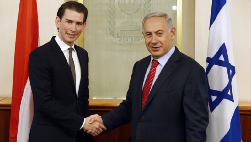 Sebastian Kurz und Benjamin Netanyahu (Bild: APA/AUSSENMINISTERIUM/DRAGAN TATIC)