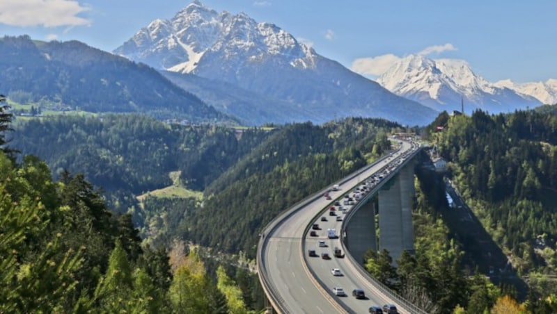 Die Europabrücke in Tirol (Archivbild) (Bild: Christof Birbaumer)