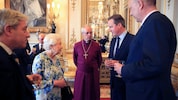 Drei Personen, die mit den drei „Brexits“ historisch verknüpft sind: Königin Elisabeth II., ...