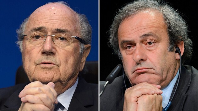 Sepp Blatter und Michel Platini (Bild: APA/AFP/STF)