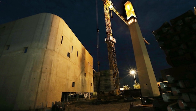 Das in Bau befindliche islamische Kulturzentrum in der Grazer Laubgasse, aufgenommen im Jahr 2014 (Bild: Jürgen Radspieler)