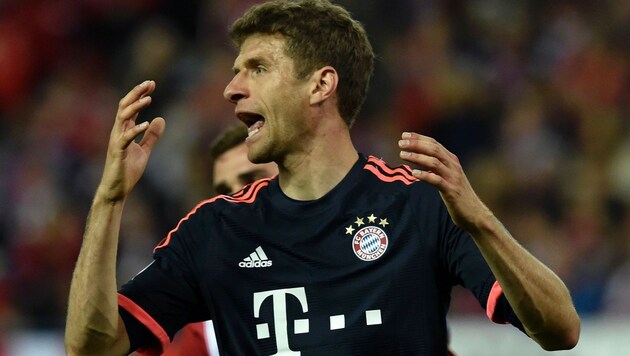 Verzagt: Bayern-Ass Thomas Müller (Bild: APA/AFP/GERARD JULIEN)