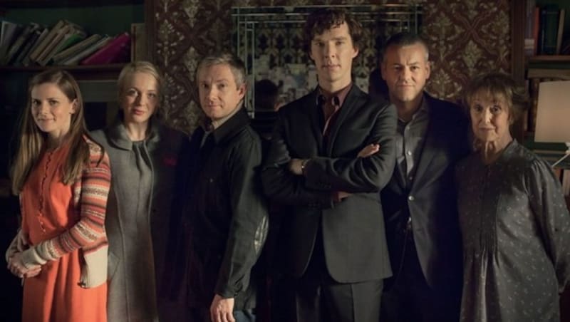 Die Hauptdarsteller der Erfolgsserie "Sherlock" (Bild: BBC One)