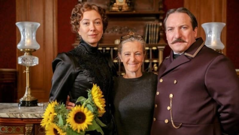 Ursula Strauss, ORF-Kathi Zechner, Robert Palfrader (Bild: ORF)