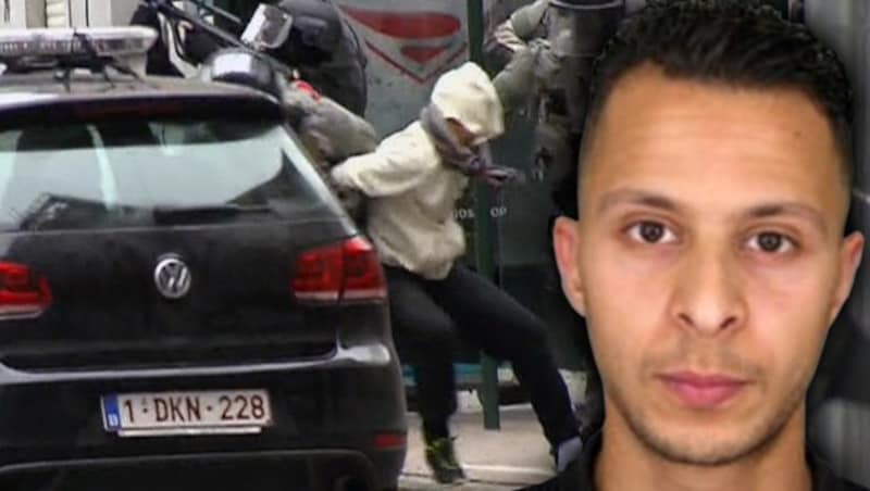 Salah Abdeslam bei seiner Verhaftung (Bild: ASSOCIATED PRESS, APA/AFP/POLICE NATIONALE/DSK)