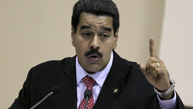 Venezuelas Präsident Nicolas Maduro (Bild: EPA)