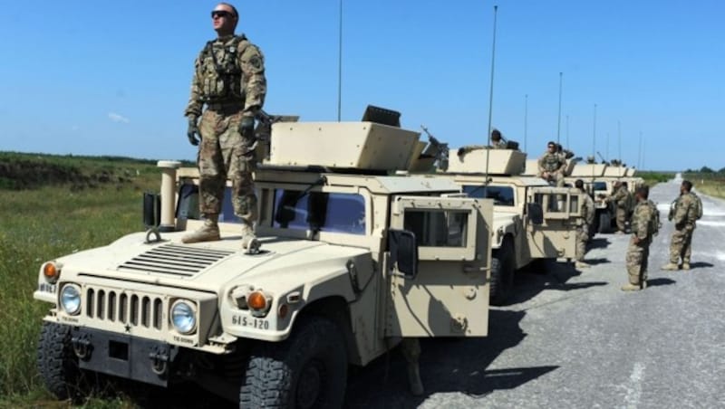 Humvees der US-Armee im Einsatz (Bild: AFP)