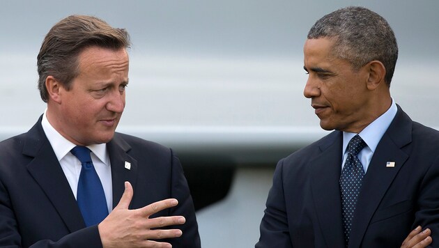 Schützenhilfe für David Cameron vom transatlantischen Partner Barack Obama (Bild: ASSOCIATED PRESS)
