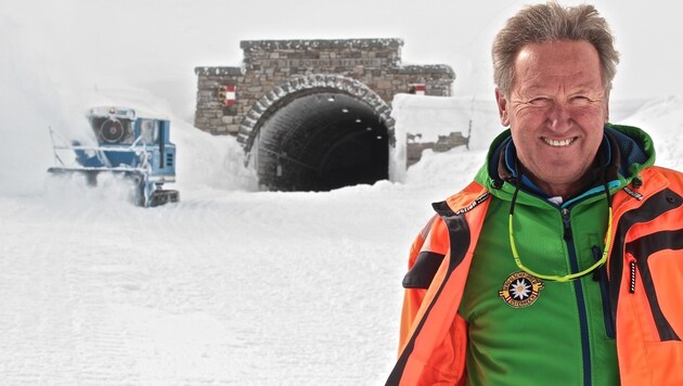 Peter Suntinger ist seit 45 Jahren bei der Schneeräumung dabei (Bild: Hannes Wallner)