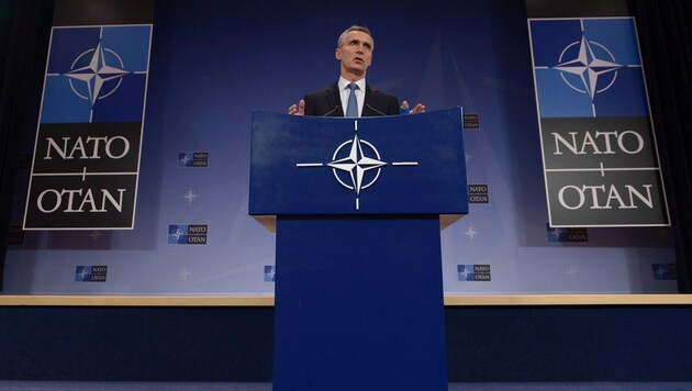 Generalsekretär Jens Stoltenberg reaktiviert den NATO-Russland-Rat. (Bild: APA/AFP/JOHN THYS)