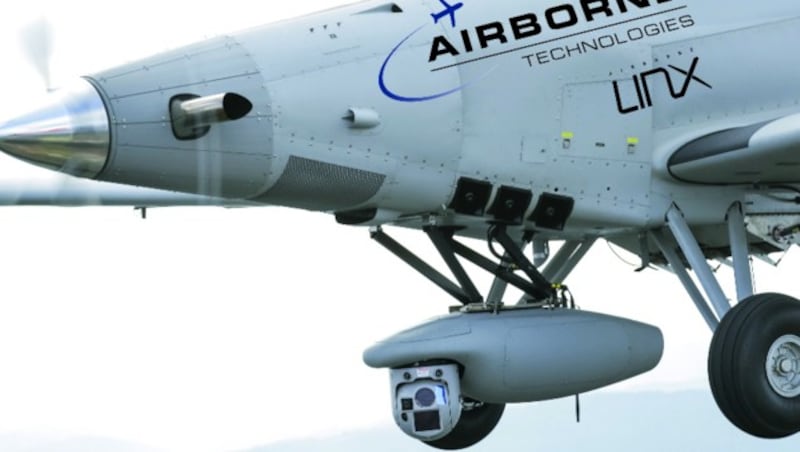 An der Unterseite der Thrush 510-G wurden Kameras und Infrarotsensoren angebracht. (Bild: Airborne Technologies)