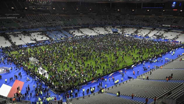 Das Pariser Stade de France war schon im November ein Ziel der Terroristen. (Bild: AFP)