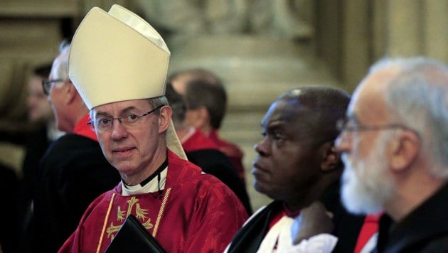 Der Erzbischof von Canterbury, Justin Welby, sorgte bei seiner Mutter für einen gehörigen Schock. (Bild: APA/AFP/JONATHAN BRADY)