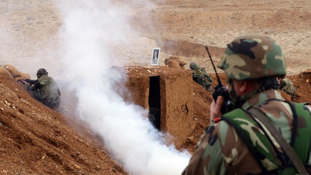 Kämpfe in Syrien (Bild: APA/AFP/Louai Beshara)