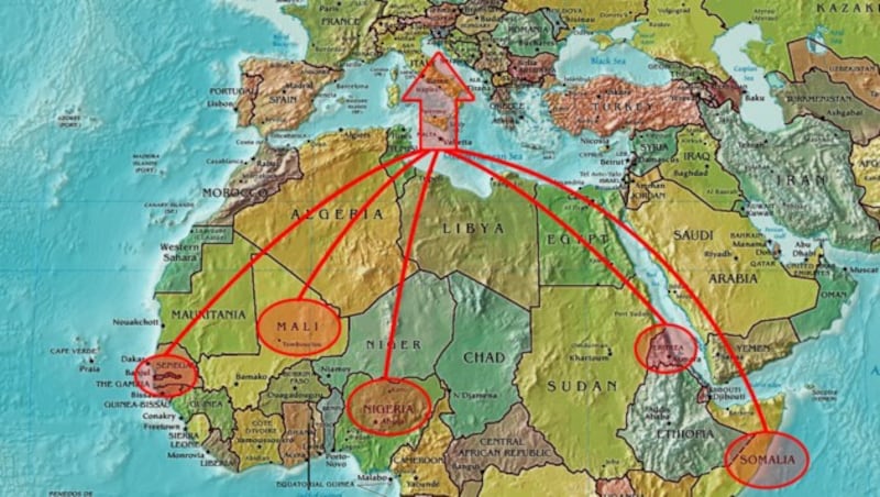 Auch aus afrikanischen Ländern kommen Migranten nach Europa. (Bild: commons.wikimedia.org)