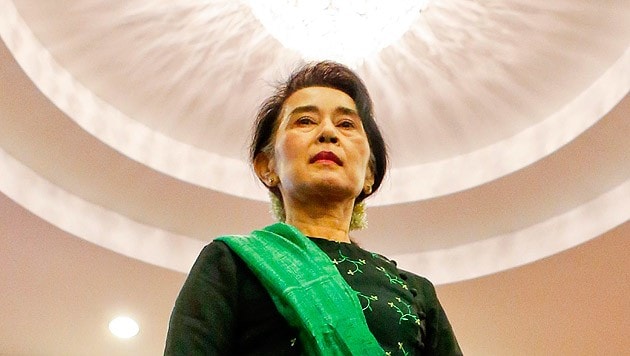 Suu Kyi bestimmt nun die Geschicke Myanmars. (Bild: APA/EPA/Lynn Bo Bo)