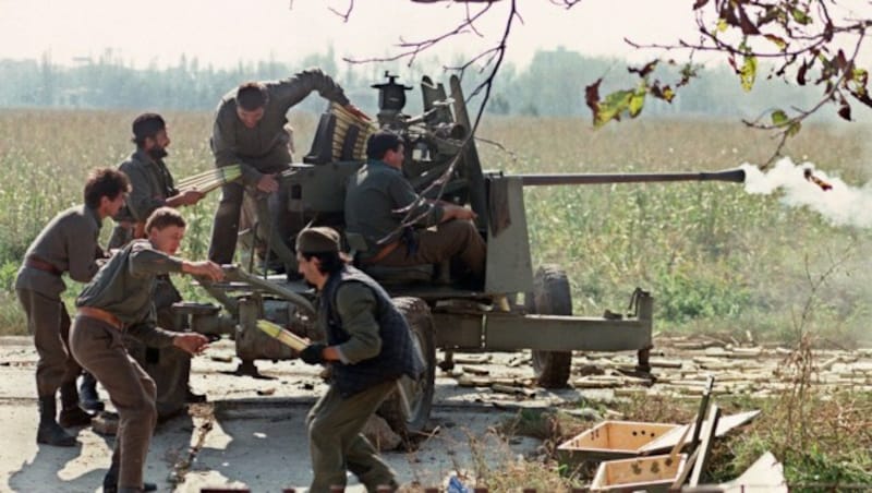 Vukovar 1991 (Bild: AFP/MARJA ILLIC/picturedesk.com)