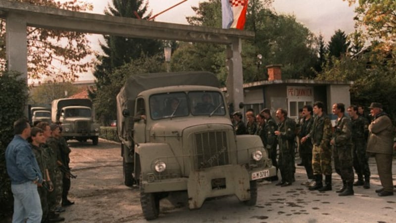 Karlovac 1991 (Bild: PETER NORTHALL/AFP/picturedesk.com)