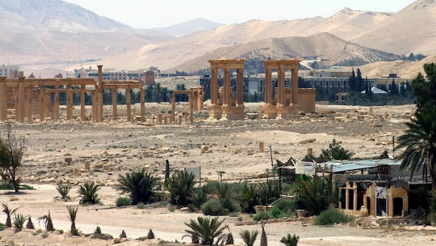 Der Baal-Tempel vor der Sprengung (Bild: AP)