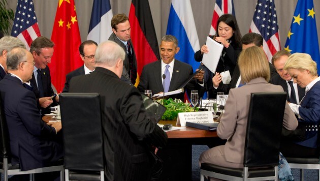 Barack Obama beim internationalen Gipfel zur nuklearen Sicherheit in Washington (Bild: Associated Press)