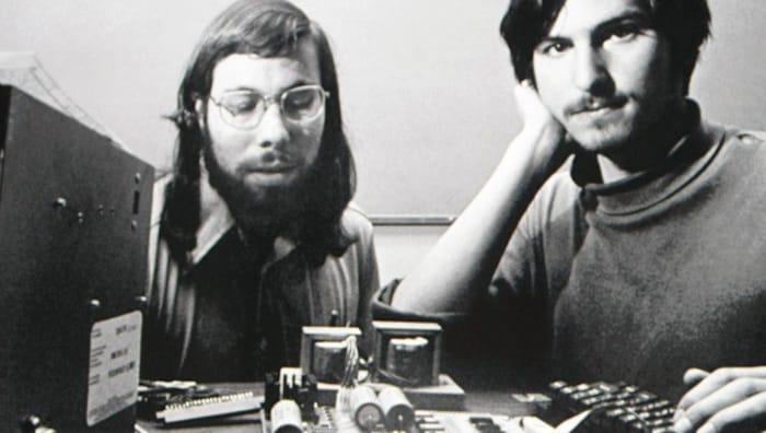 Steve Jobs (rechts) und Steve Wozniak