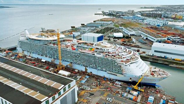 Die "Harmony of the Seas" wurde in der französischen Werft STX gebaut. (Bild: RCL Cruises Ldt.)