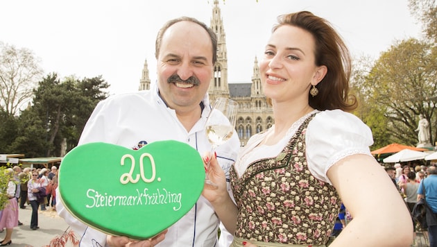 Steiermark-Botschafter: Johann Lafer und Lena Hoschek (Bild: Juergen Hammerschmid)