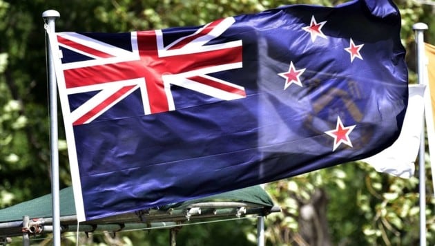 Die Flagge Neuseelands (Bild: APA/AFP/Marty Melville)