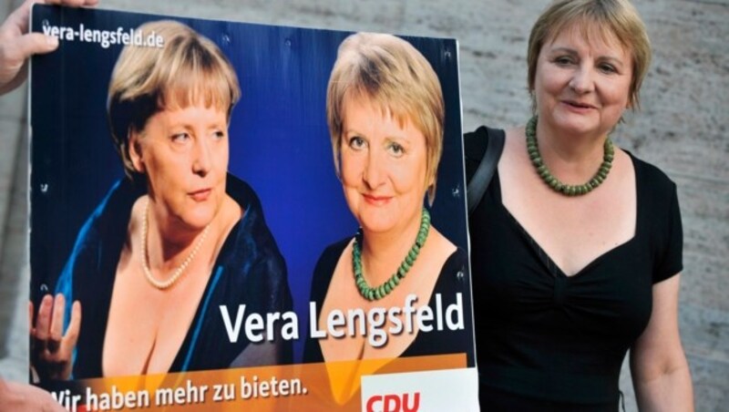 Ein Bild aus besseren Tagen: Lengsfeld im Wahlkampf für die Bundestagswahlen 2009. (Bild: AP)