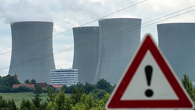 Das Atomkraftwerk Temelin (Bild: APA/dpa/Armin Weigel)