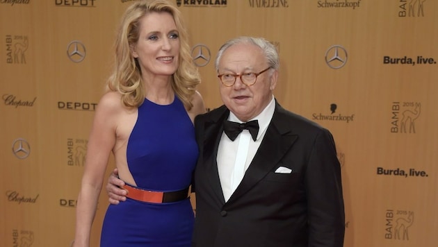 Maria Furtwängler mit Hubert Burda (Bild: AFP)