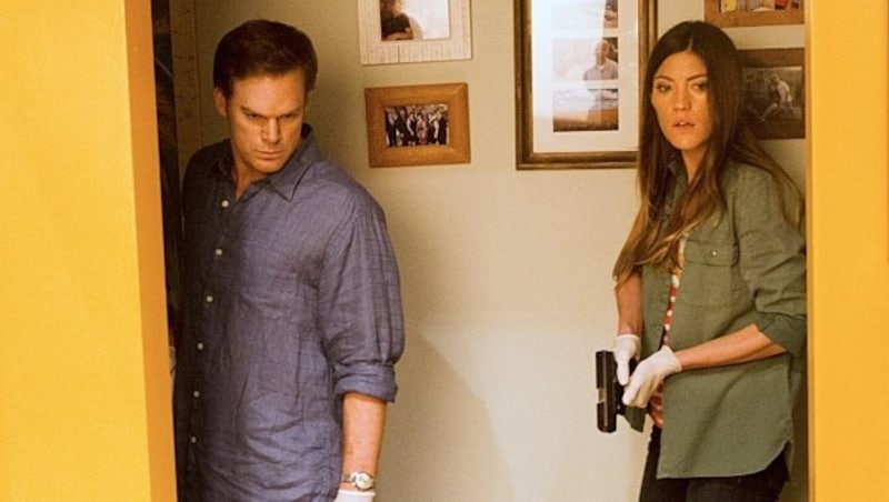 Jennifer Carpenter und Michael C. Hall in "Dexter" (Bild: Showtime)