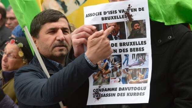 Die Kurden warnen vor einem EU-Deal mit dem "Terroristen Erdogan". (Bild: APA/AFP/JOHN THYS)