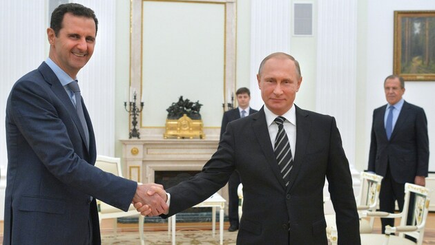 Putin und Assad: Moskau ist einer der letzten verbliebenen engen Partner des Regimes in Damaskus. (Bild: AFP)