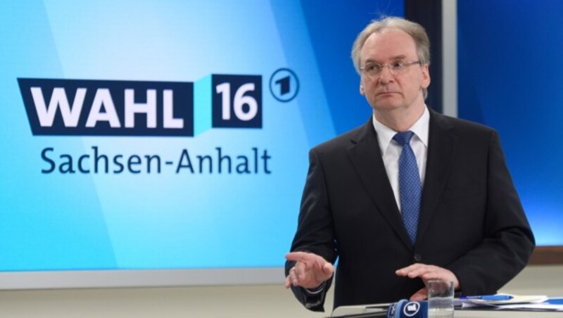 Reiner Haseloff konnte Platz 1 für die CDU in Sachsen-Anhalt verteidigen. (Bild: Associated Press)