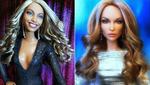 Beyonce und Jennifer Lopez gehören zu Cyrus' Puppen. (Bild: instagram.com/cyguydolls)