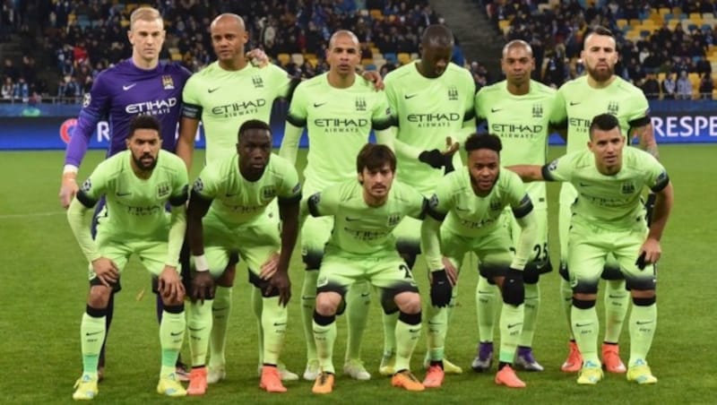 Die Startelf von Manchester aus dem Hinspiel (Bild: APA/AFP/SERGEI SUPINSKY)