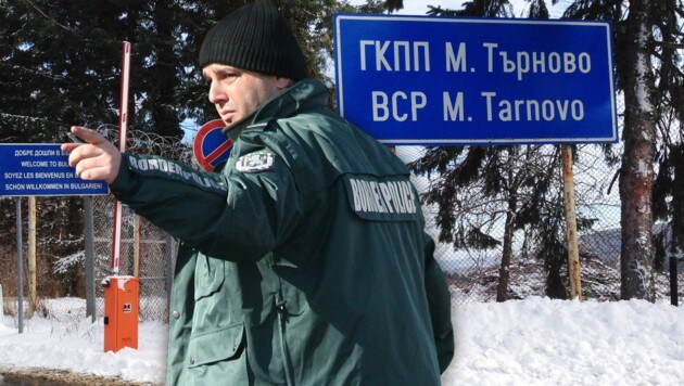 Ein Beamter im bulgarischen Grenzgebiet (Bild: Christoph Matzl)
