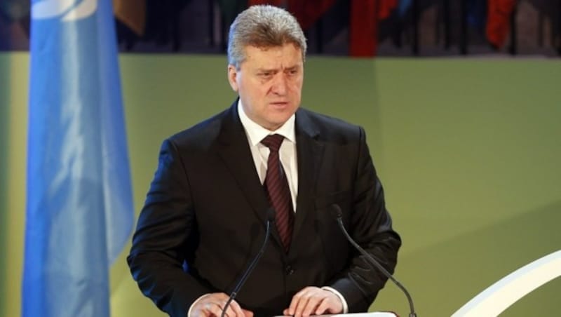 Mazedoniens Präsident Gjorge Ivanov (Bild: APA/AFP/FRANCOIS GUILLOT)