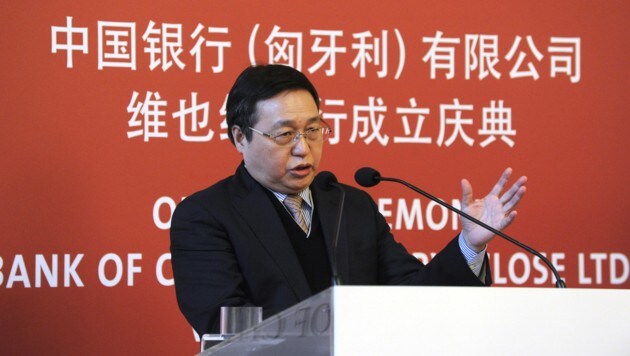 Chen Siqing, der Präsident der Bank of China (Bild: APA/HERBERT PFARRHOFER)